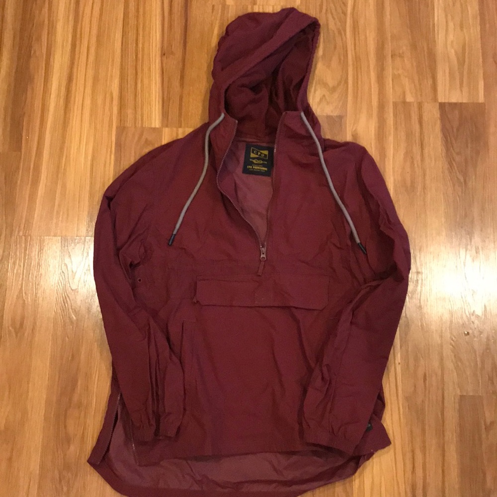 CPO Provisions Maroon Rain Jacket SZ M